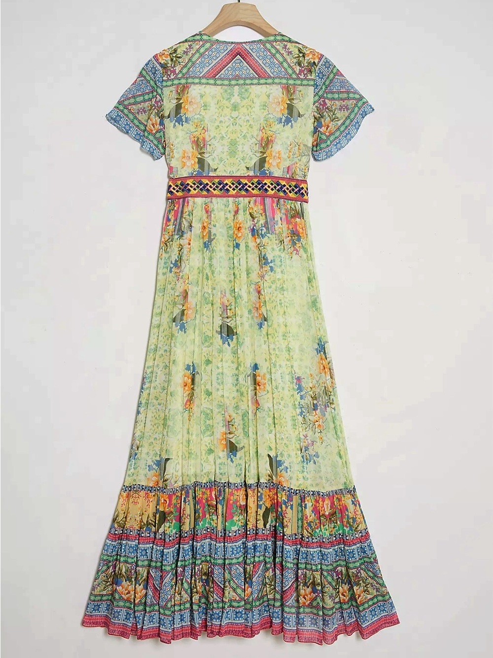 NWT Anthropologie Bhanuni Jyoti Arianna Maxi Dress Boho Chic Floral Gypsy - Picture 6 of 7